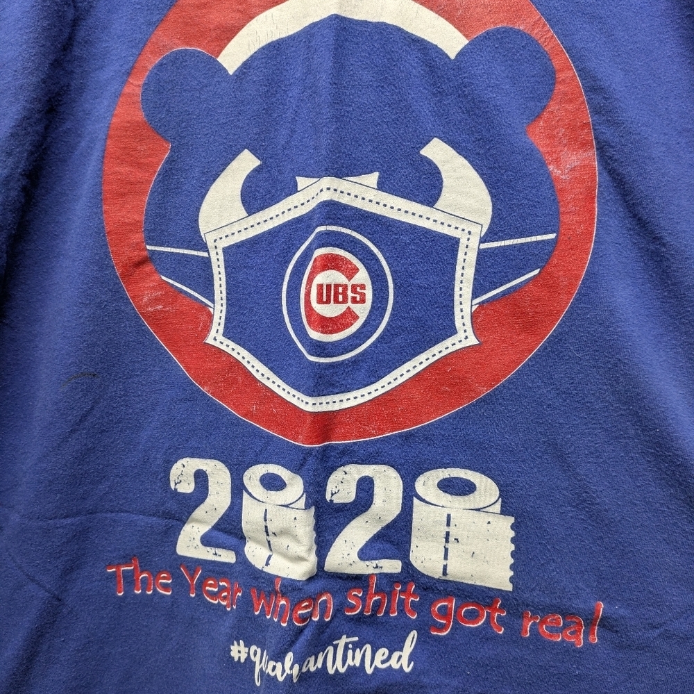 Cubs 2020 Blue Graphic Tee with Bold Design - Picture 3 of 5